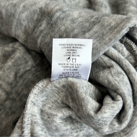 Alice + Olivia Air Women’s Gray Rowen Cropped Hoodie Extra Small - Picture 10 of 12